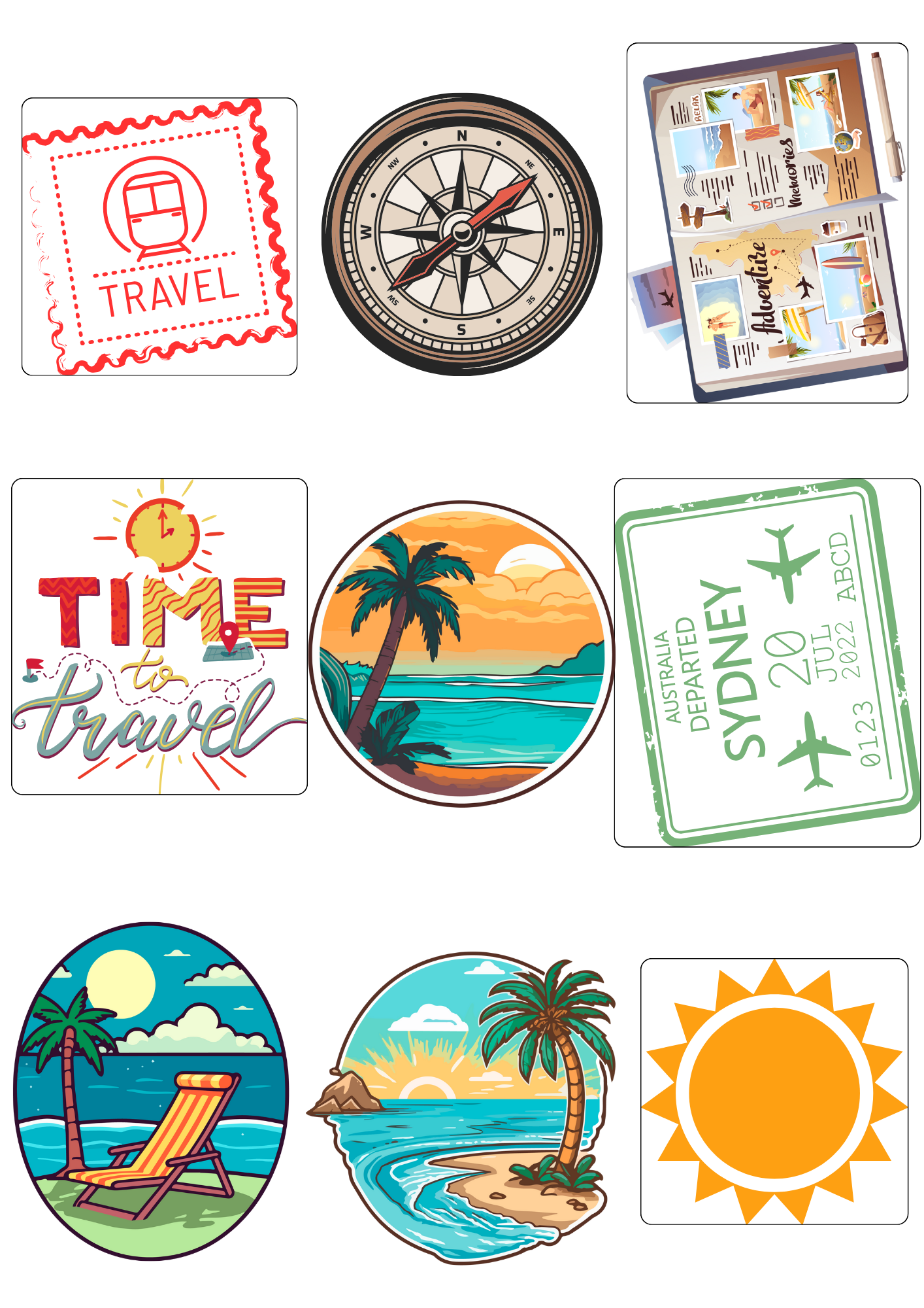 Laptop and Luggage Stickers