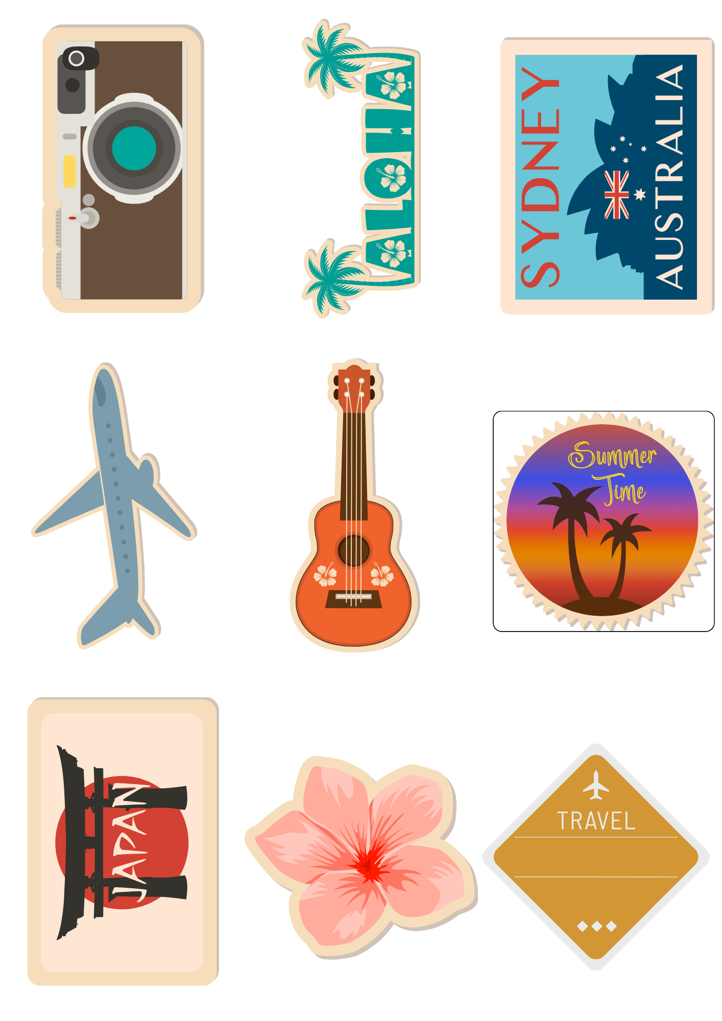 Laptop and Luggage Stickers