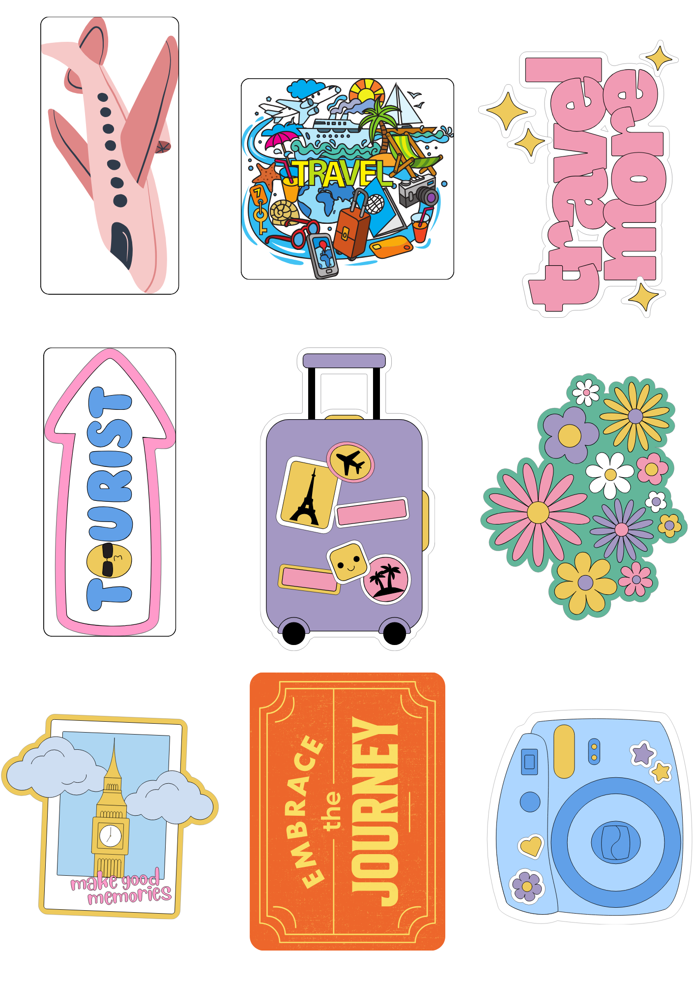 Laptop and Luggage Stickers