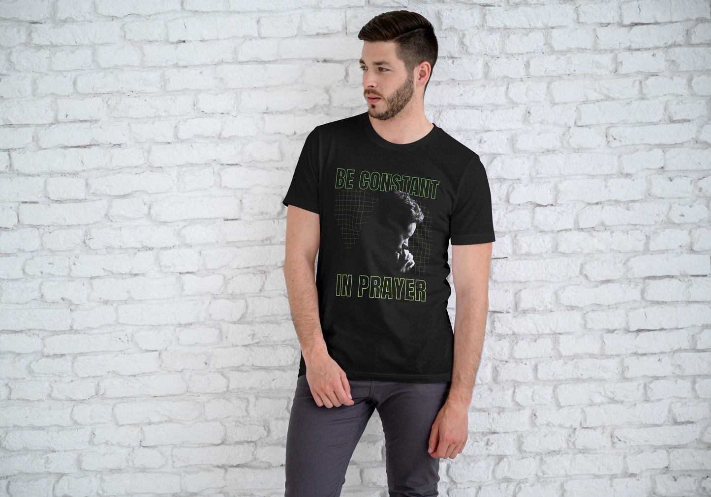 Be Constant in Prayer Premium Cotton T-Shirt